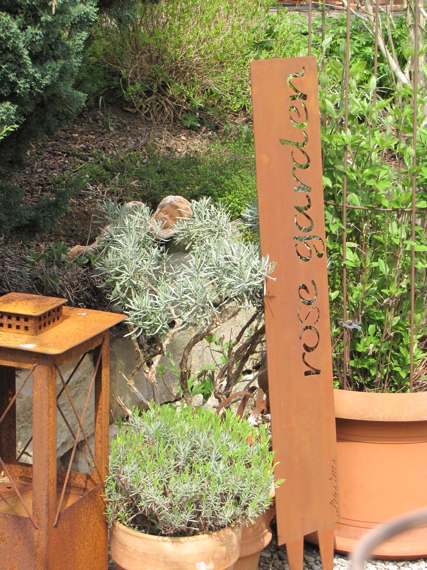 Prima Terra Gartenstele Rost mit Schriftzug Englisch Prima Terra Gartenstele Rost mit Schriftzug Englisch