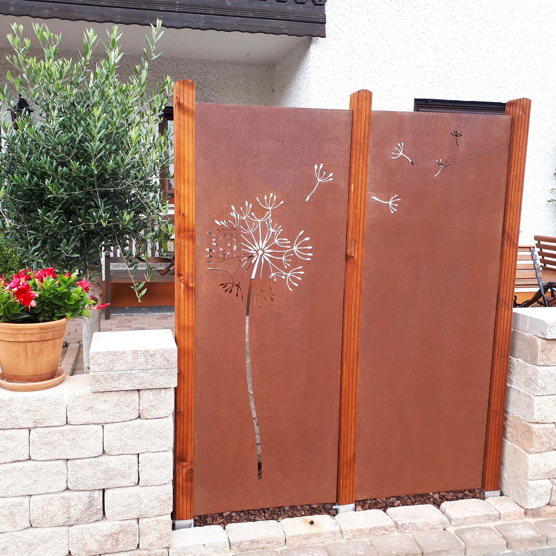 Prima Terra Sichtschutzelement Edelrost Prima Terra Sichtschutzelement Edelrost