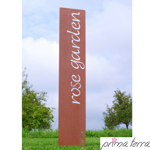 Prima Terra Gartenstele Rost mit Schriftzug Englisch Prima Terra Gartenstele Rost mit Schriftzug Englisch