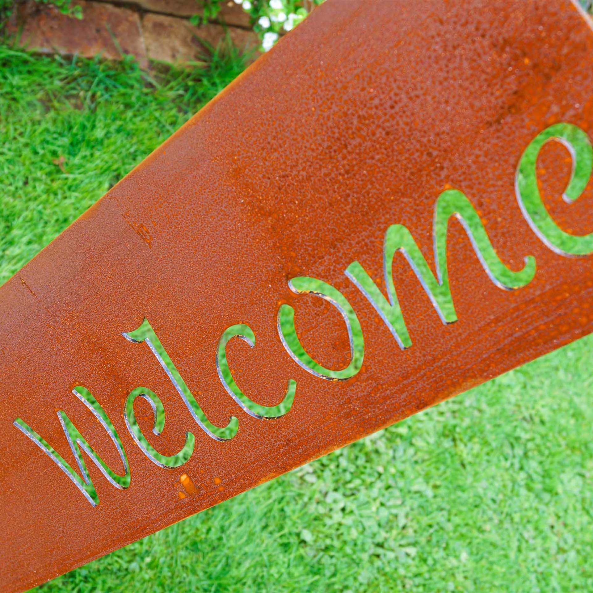 Prima Terra Gartenstele Rost mit Schriftzug Prima Terra Gartenstele Rost mit Schriftzug