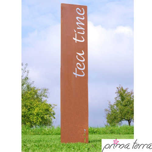 Prima Terra Gartenstele Rost mit Schriftzug Englisch Prima Terra Gartenstele Rost mit Schriftzug Englisch