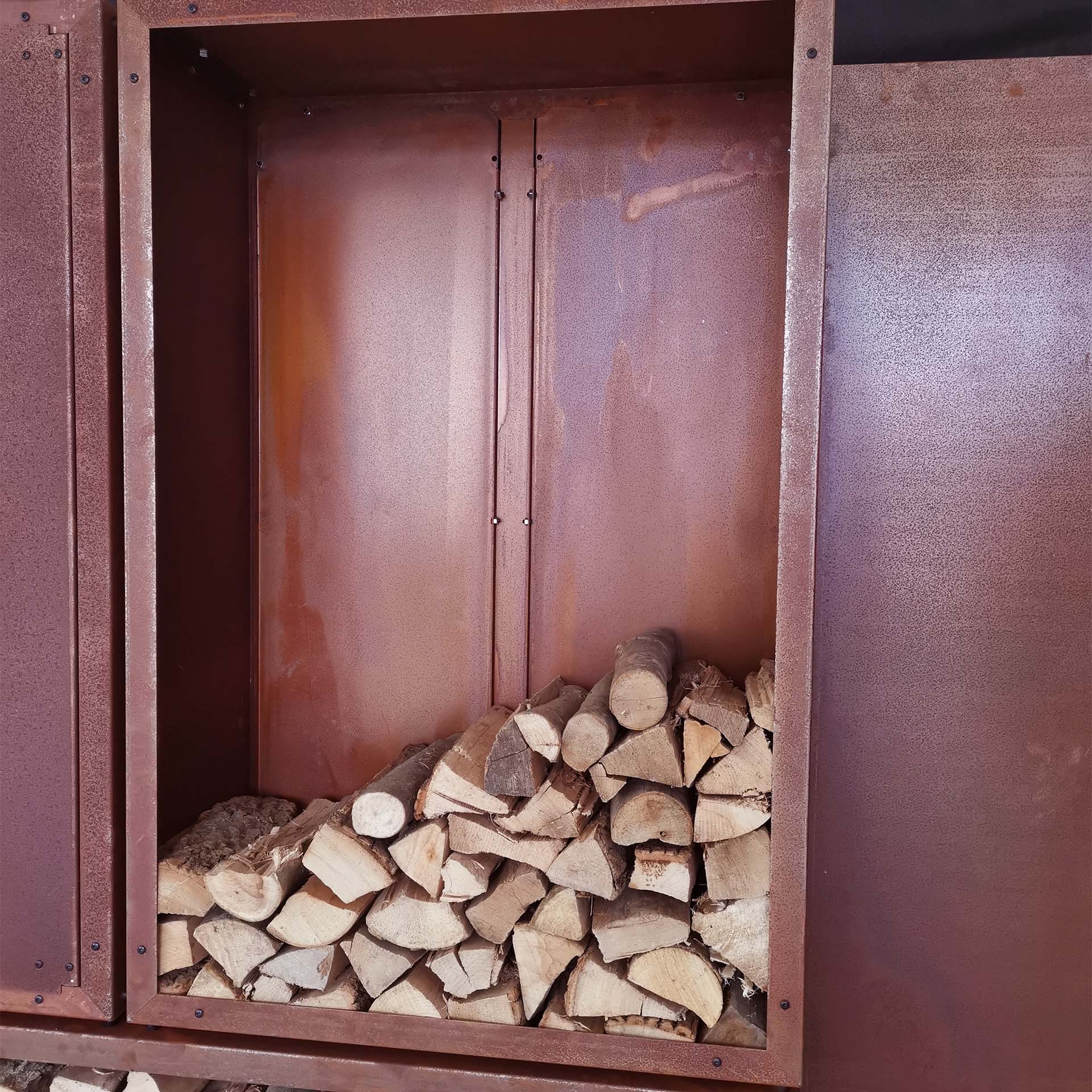 Prima Terra Edelrost Kaminholzregal-Rückwand Prima Terra Edelrost Kaminholzregal-Rückwand