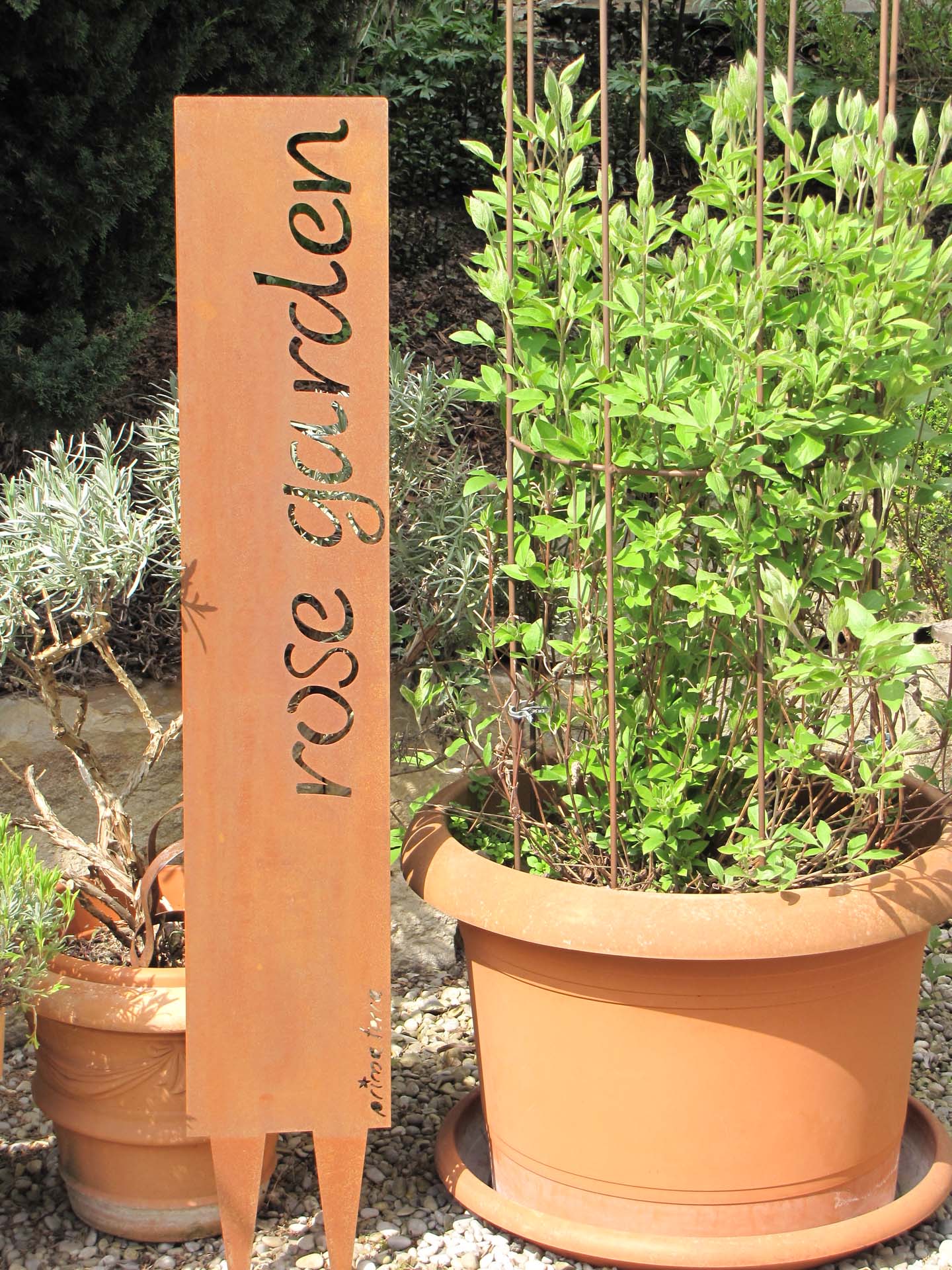 Prima Terra Gartenstele Rost mit Schriftzug Englisch Prima Terra Gartenstele Rost mit Schriftzug Englisch