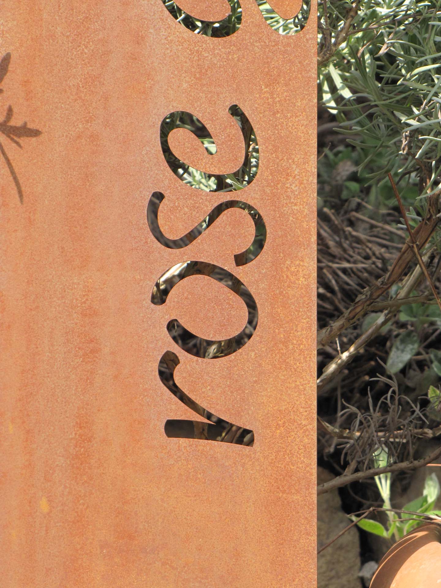 Prima Terra Gartenstele Rost mit Schriftzug Englisch Prima Terra Gartenstele Rost mit Schriftzug Englisch