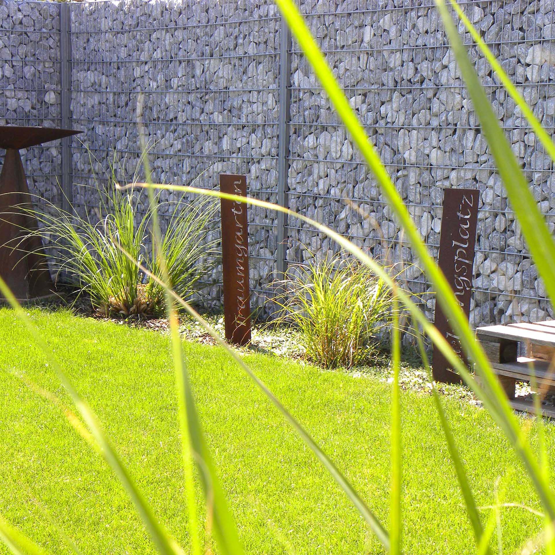 Prima Terra Gartenstele Rost mit Schriftzug Prima Terra Gartenstele Rost mit Schriftzug