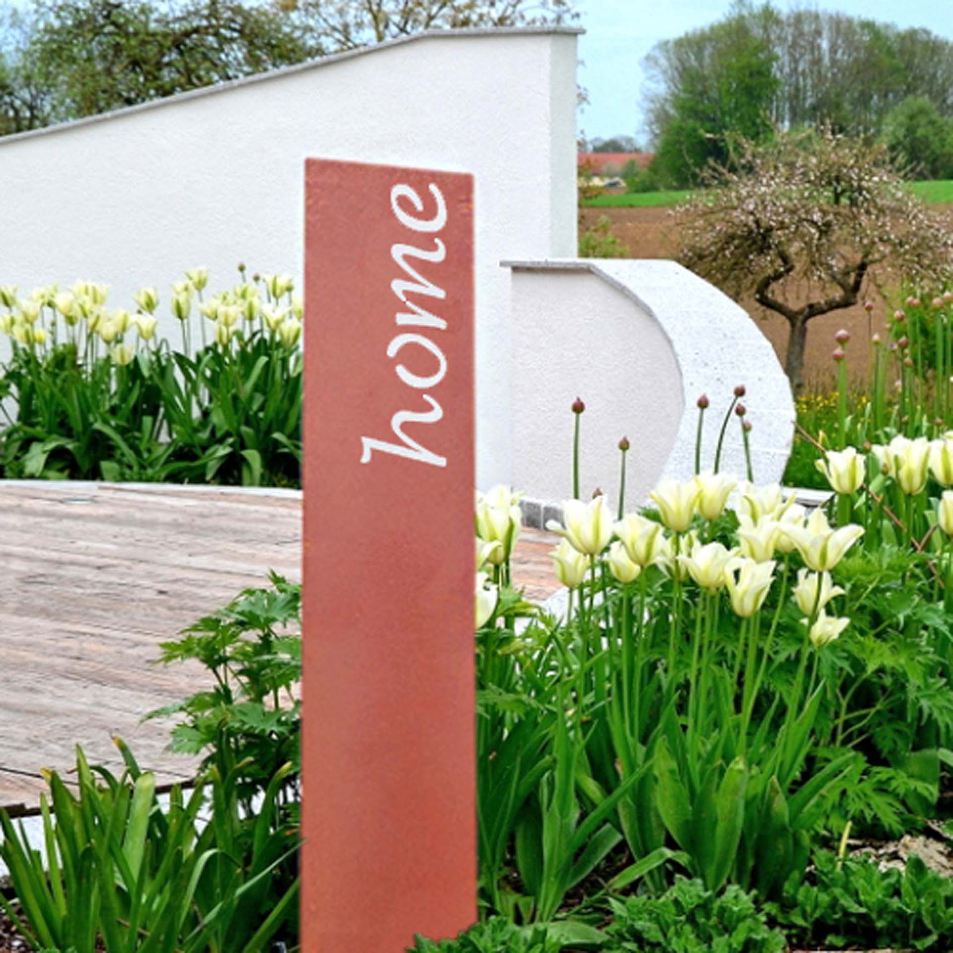 Prima Terra Gartenstele Rost mit Schriftzug Englisch Prima Terra Gartenstele Rost mit Schriftzug Englisch