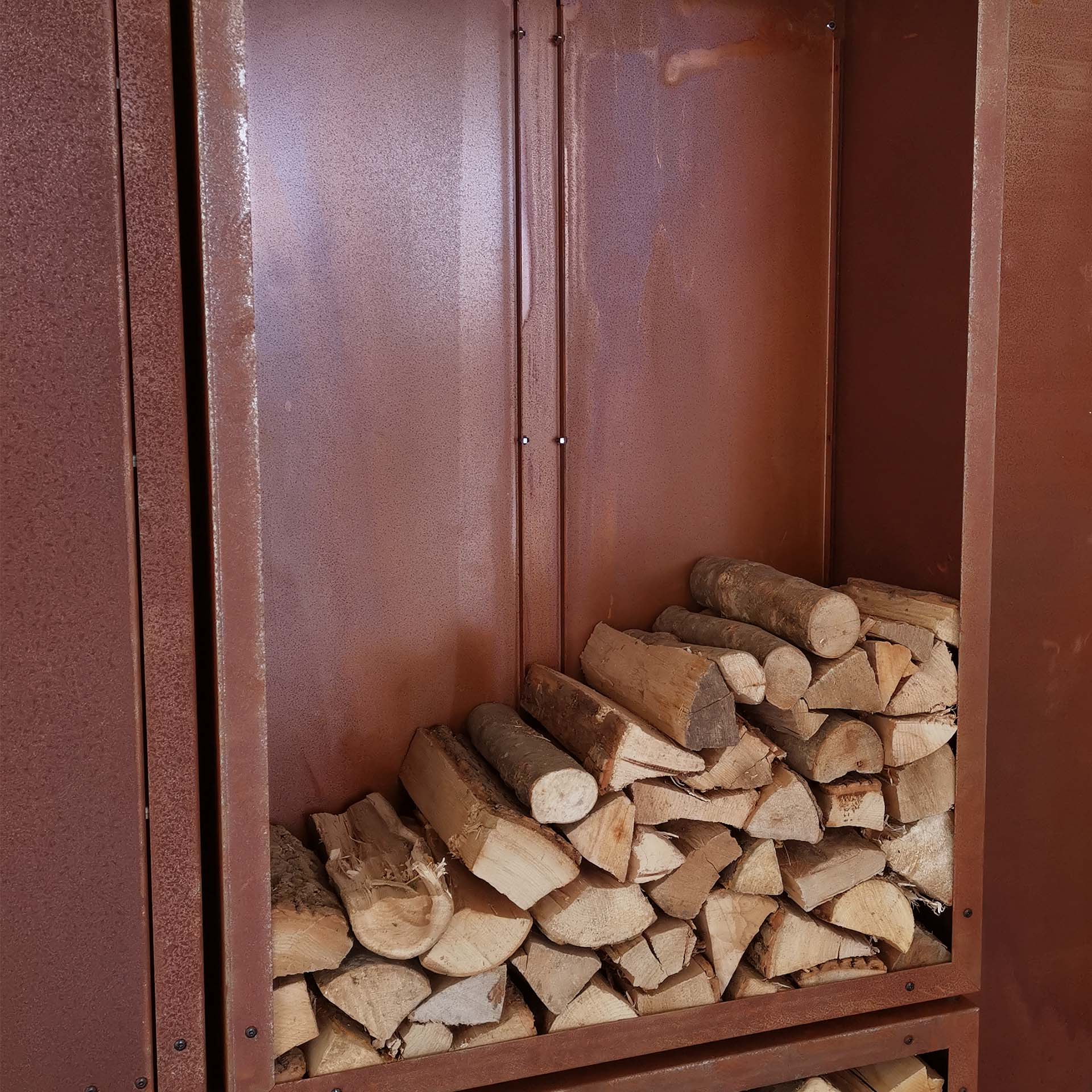 Prima Terra Edelrost Kaminholzregal-Rückwand Prima Terra Edelrost Kaminholzregal-Rückwand